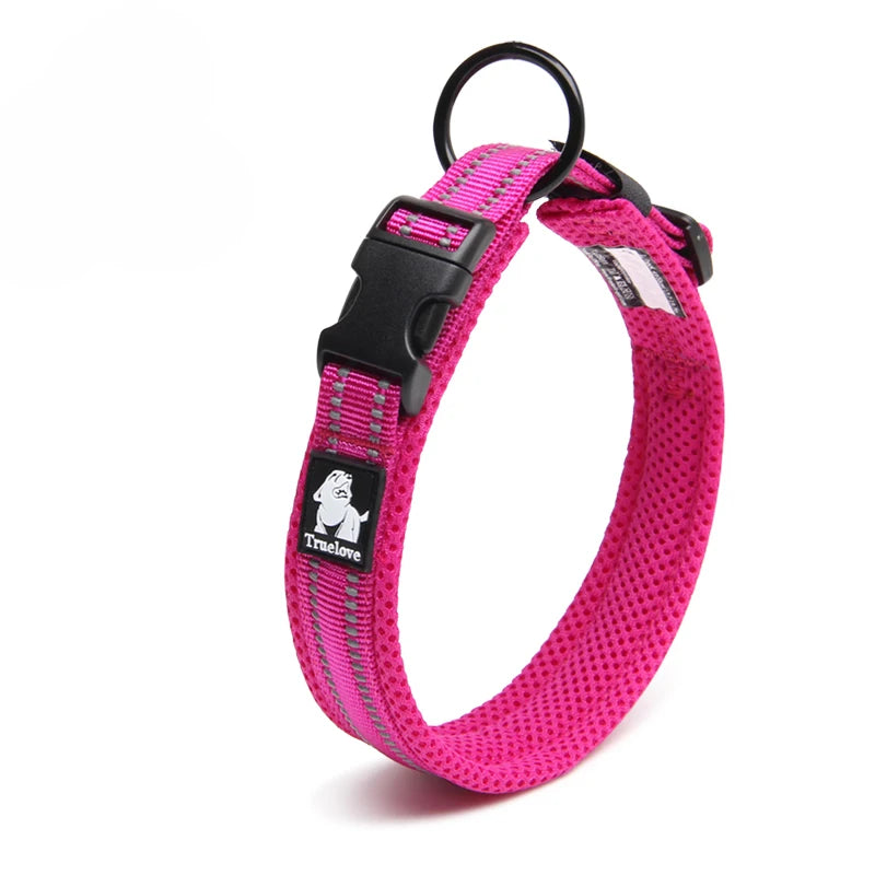Dog Walking Collar Comfort Padded with Buckle Nylon Traveling Collar Tactical Dog Supplies 11 Colors Size XXS-XXXL
