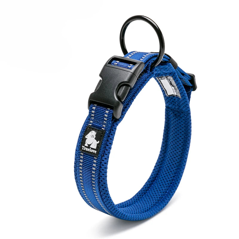 Dog Walking Collar Comfort Padded with Buckle Nylon Traveling Collar Tactical Dog Supplies 11 Colors Size XXS-XXXL