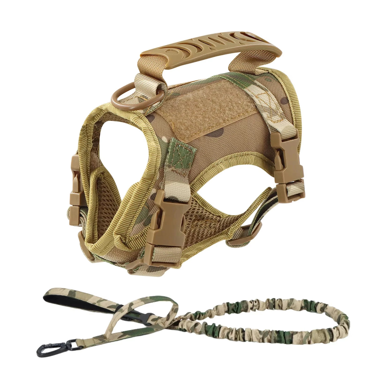 Tactical Cat or 
Puppy Harness Leash Set For Small Dogs Adjustable Cat Harnesses Vest For Training Walking Military Cats Dog Accessories