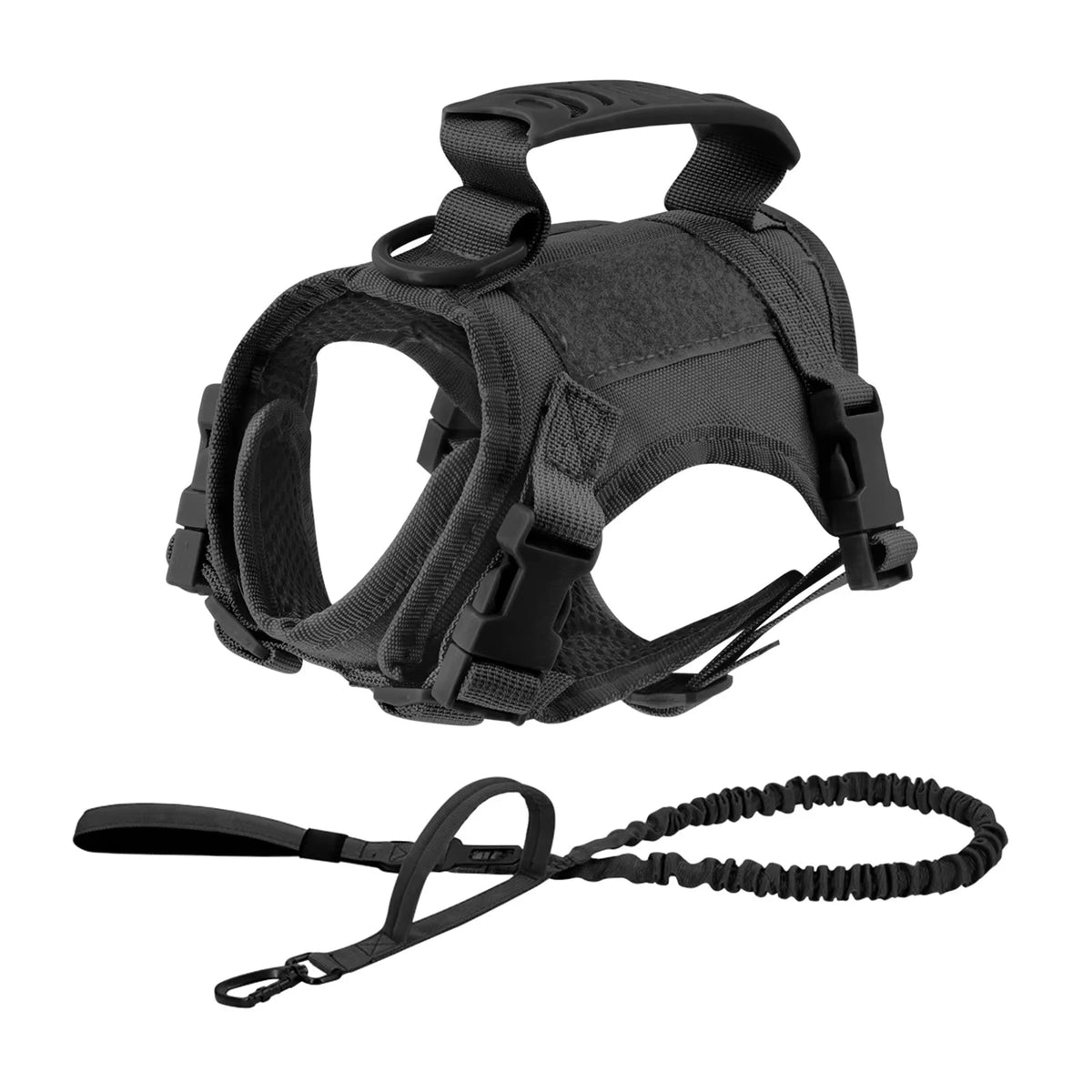 Tactical Cat or 
Puppy Harness Leash Set For Small Dogs Adjustable Cat Harnesses Vest For Training Walking Military Cats Dog Accessories