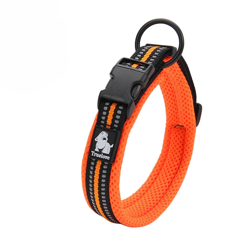 Dog Walking Collar Comfort Padded with Buckle Nylon Traveling Collar Tactical Dog Supplies 11 Colors Size XXS-XXXL